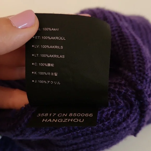 💜 Burton purple hat / beannie / tuque - Picture 5 of 6